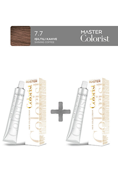 Master colorist 2'li Tüp Saç Boyası 60 ml 7.7 Işıltılı Kahve