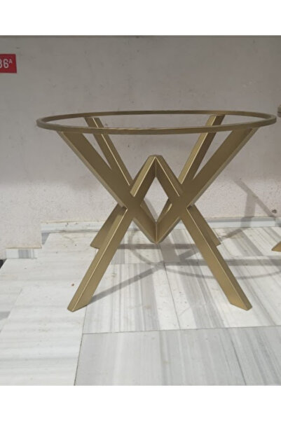 ALTAN HOME Mermer Kütük Cam Masa Ayağı