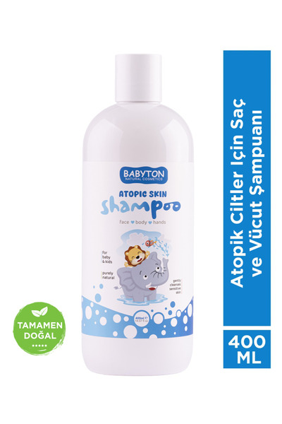 BABYTON Atopik Ciltler Için Doğal Saç Ve Vücut Şampuanı 400 ml