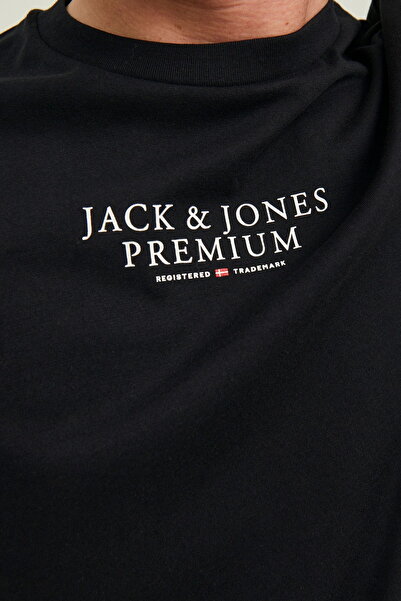 Jack & Jones Bluarchie Erkek Siyah Tişört (12217167-B)