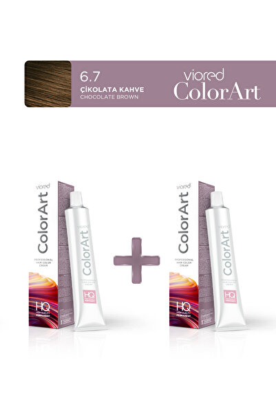 viored 2'li Colorart Tüp Saç Boyası 60 ml 6.7 Çikolata Kahve