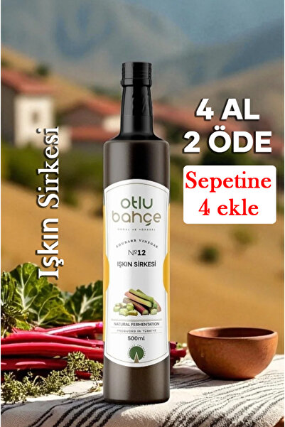 Otlu Bahçe Doğal Fermantasyon Işkın Sirkesi, Işgın Sirkesi, Işkın Kökü Sirkesi 500ml