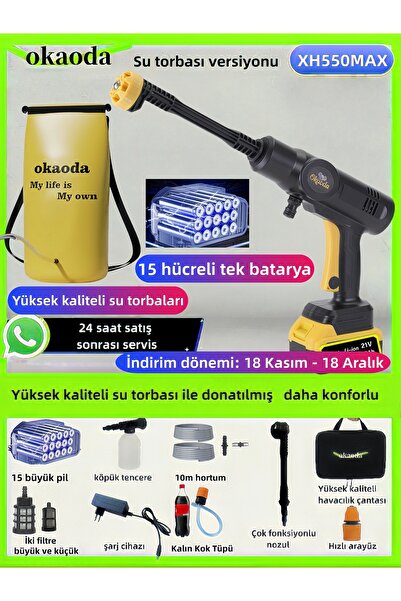 okaoda Su torbası oto Araba yüksek basınç makinesi Tarım alanı ilaçlama Çiçek...