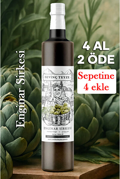 Organik Teyze Sevinç Teyze Doğal Fermantasyon Enginar Sirkesi, Artichoke Vinegar 500ml