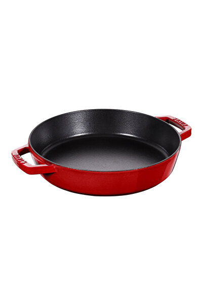 STAUB Döküm Izgara Tava Çift Kulplu Yuvarlak 26 cm Kiraz