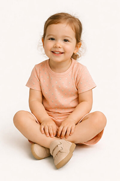 aden kids طقم بيجامة صيفي بأكمام قصيرة للفتيات من متعدد الأعمار