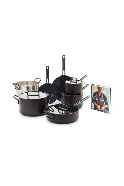 Greenpan Stanley Tucci™ Tencere Seti 11 Parça Milano Siyah