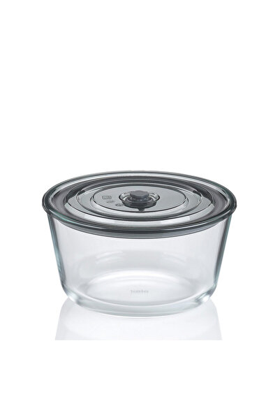 Kela Aurelia Cam Saklama Kabı Yuvarlak 2,2 L