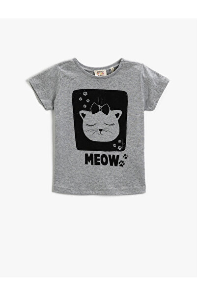 Koton Tricou cu mânecă scurtă cu imprimeu pisică