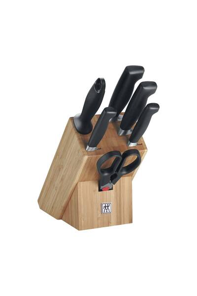ZWILLING Four Star Natural Bambu Blok Bıçak Seti 7 Parça