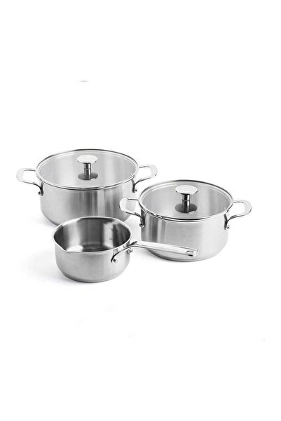 Kitchenaid وعاء فولاذي 20 + 24 سم ووعاء صلصة 16 سم