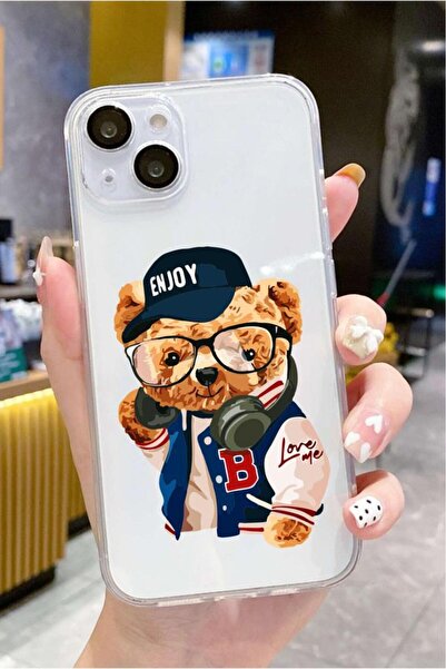 3GEN CASE İphone 15 Plus-İphone 14 Plus Uyumlu Desenli Şeffaf Silikon Kılıf