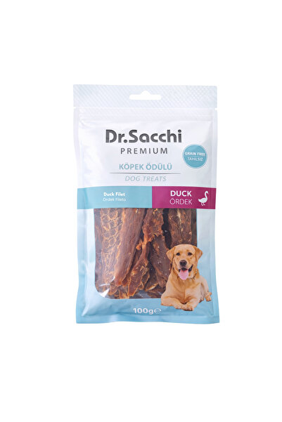 Dr. Sacchi Dr.Sacchi Premium Ördekli Fileto Tahılsız Köpek Ödülü 100 Gr