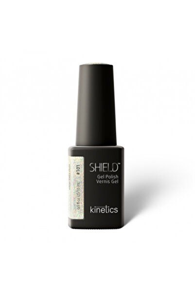 kinetics Shield Gel Polish Kalıcı Oje 15 ml – HEMA ve TPO İçermeyen | Silver Fairy Dust #101