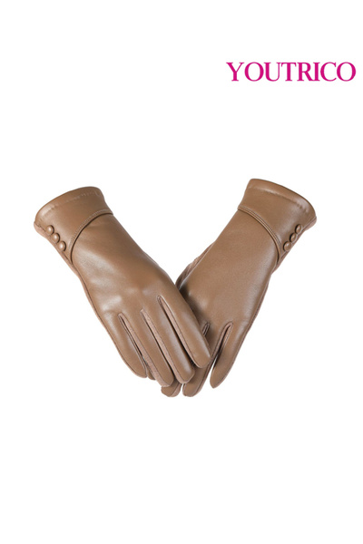 Youtrico Touchscreen Leather Gloves - All-Weather Windproof for Driving & Cyc...