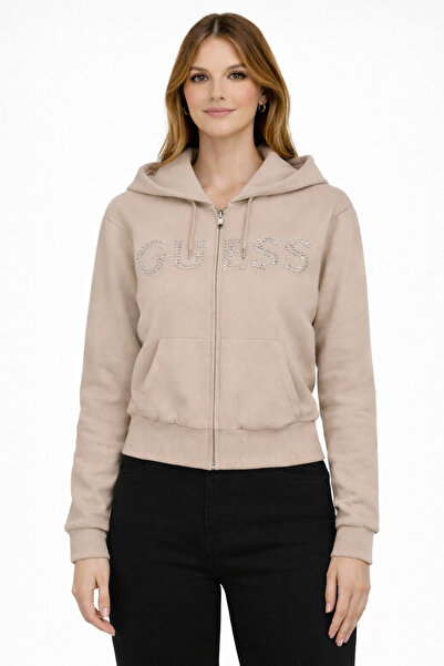 Guess Yapay elmas ve logolu kapüşonlu Sweatshirt V5GQ10KCRP0-26k