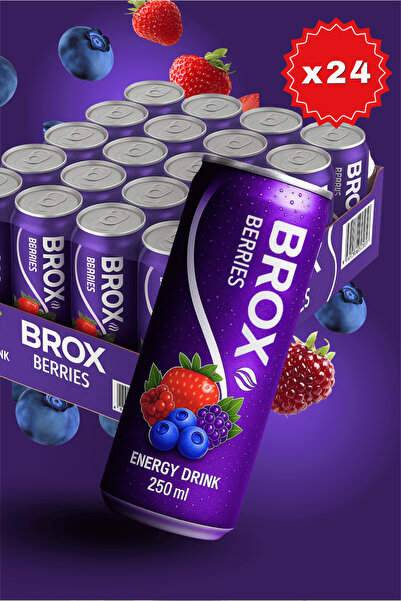 BROX Berries Enerji İçeceği 24X250 Ml