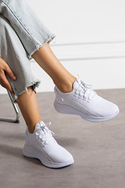 l lugshoes ayakkabı حذاء رياضي نسائي أبيض 0140
