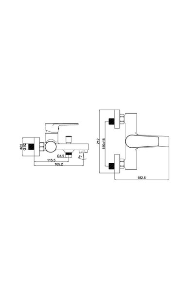 Creavit Sharp Bathroom Faucet Chrome