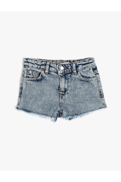 Koton Cep Detaylı Jean Şort