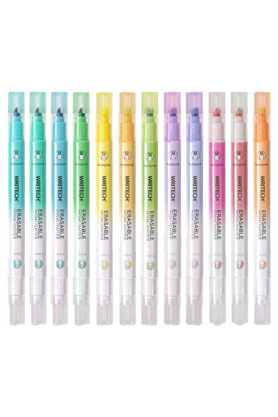 Writech W-822 SİLİNEBİLİR FOSFORLU KALEM PASTEL SAKURA PEMBE - 12'Lİ KUTU