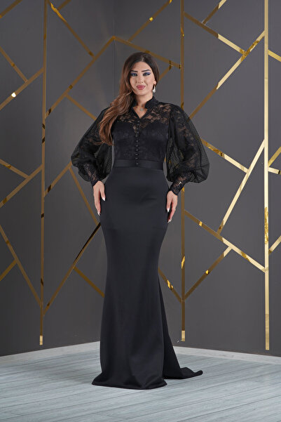 Matik Abiyem فستان سكوبا من الدانتيل مع الجزء العلوي من الليكرا