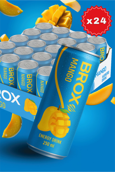 BROX Mango Enerji İçeceği 24X250 Ml