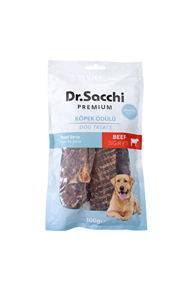 Dr. Sacchi Dr.Sacchi Premium Sığır Eti Şeritli Tahılsız Köpek Ödülü 100 Gr