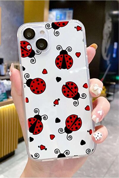 3GEN CASE İphone 15 Plus-İphone 14 Plus Uyumlu Desenli Şeffaf Silikon Kılıf