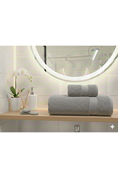 Pamira طقم مناشف حمام بيرين 50×90 و90×150، قطعتان [منشفة لليد والوجه والرأس، ...