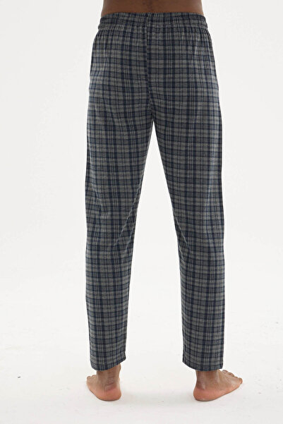 KLY Ekose Ince Tek Alt Rahat Pamuk Penye Pijama