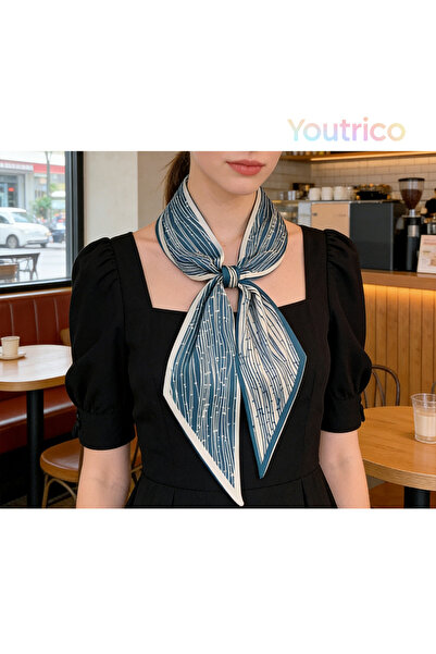 Youtrico وشاح وربطة عنق طويل للنساء، إكسسوار عصري، 145 سم، شريط مضفر، حزام