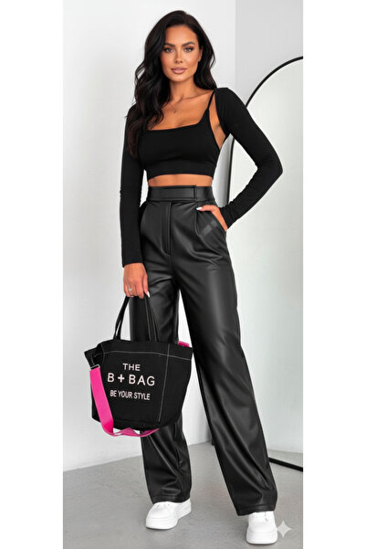 MUG collection Pantaloni din piele PALAZZO