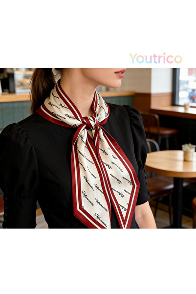 Youtrico وشاح وربطة عنق طويل للنساء، إكسسوار عصري، 145 سم، شريط مضفر، حزام