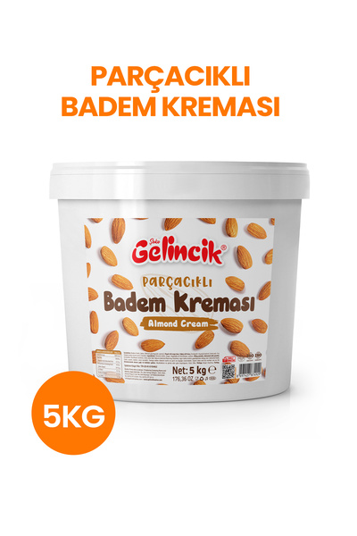 GELİNCİK HAŞHAŞ PARÇACIKLI BADEM KREMASI KAHVALTILIK ÖZEL ÜRETİM 5KG SÜRÜLEBİ...