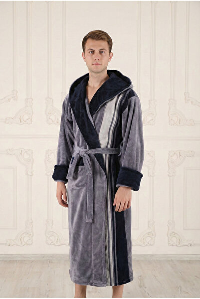 Wild Love Halat pentru bărbați cu glugă 100% bambus