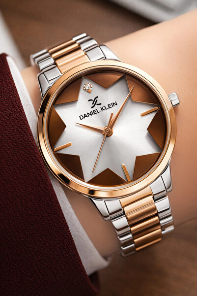 Daniel Klein Kadın Kol Saati Rose Gold-gümüş Renk Çelik Kordon&kasa Dke.1.110...
