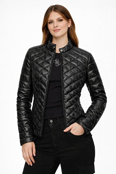 Guess New Vona Slim Fit Dik Yaka Mont W4RL02WFWM0-24K