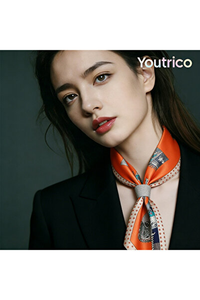 Youtrico وشاح مثقب، مزدوج الجوانب، خيط عاكس، نقاط بولكا، رسم حصان، تناسق أنيق