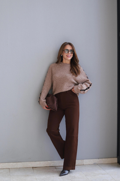 Purple by Banu Suede Pants