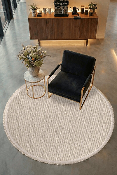 SANRUGS Home & Living Yumuşak Bukleli Anti Alerjik ve Dekoratif Makine Halısı Mutfak Salon Oturma Odası An