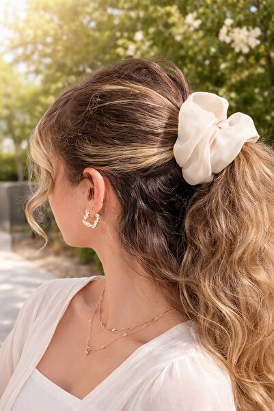 HOUSEKİ Scrunchie Hair Tie Hair Clip