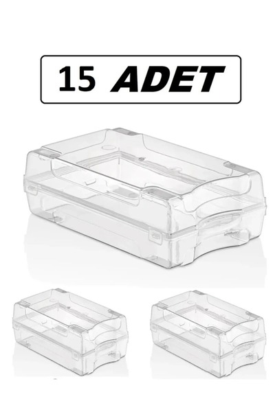 Bayev 15 Li Ayakkabı Kutusu Ayakkabılık Düzenleyici Şeffaf Saklama Kutusu Sey...