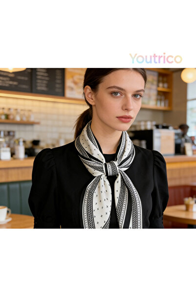 Youtrico وشاح وربطة عنق طويل للنساء، إكسسوار عصري، 145 سم، شريط مضفر، حزام