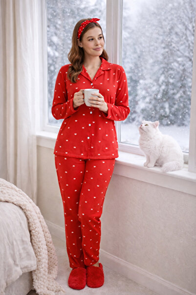 YASMİN women's long sleeve pajama set