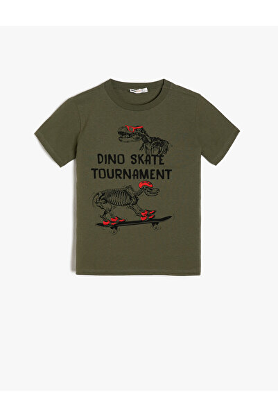 Koton Πράσινο μπλουζάκι με τυπωμένο κείμενο