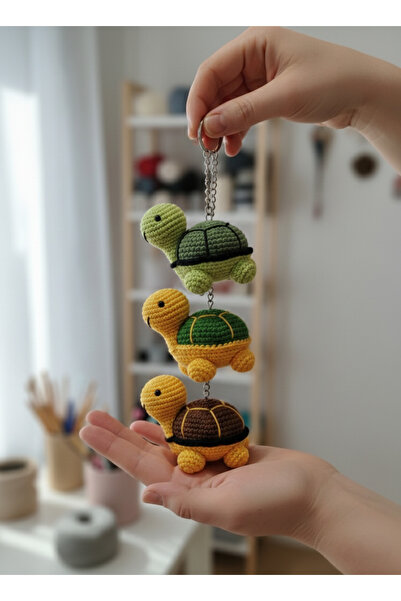 SevseHobi KAPLUMBAĞA AMİGURUMİ OYUNCAK/ANAHTARLIK