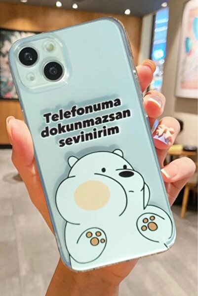 3GEN CASE İphone 15 Plus-İphone 14 Plus Uyumlu Desenli Şeffaf Silikon Kılıf