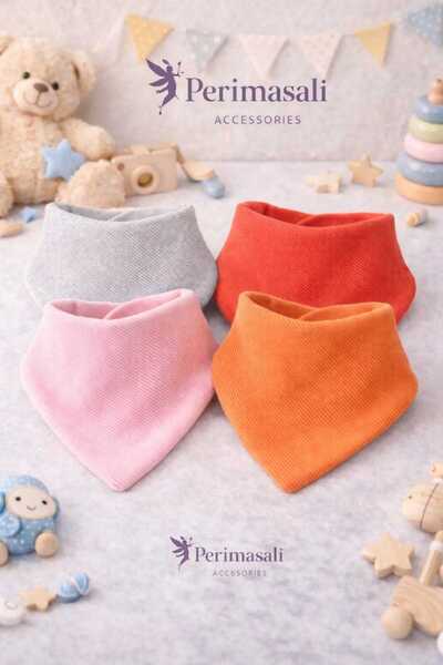 Peri Masalı Çift Katlı Çıtçıtlı Ribana Bebek Fular & Salya Önlük