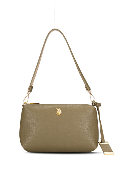U.S. Polo Assn. حقيبة كتف نسائية كاكي Us26145